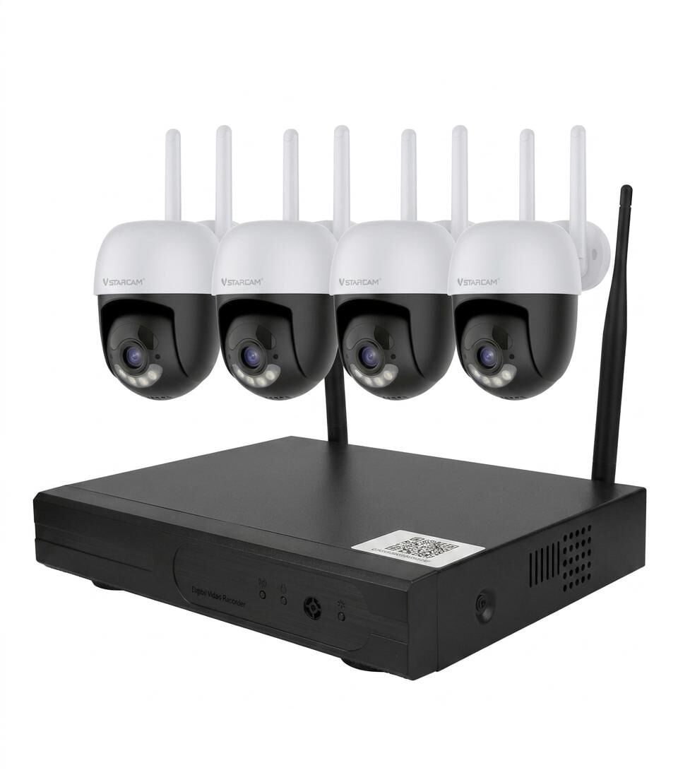Vstarcam CS622-Y 4 Kameralı NVR Wifi Kamera Set