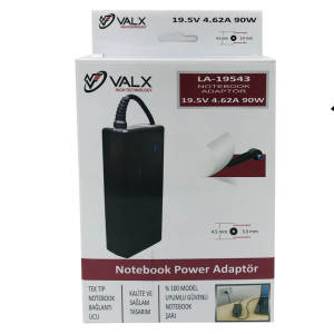 Valx LA-19543 19.5Volt 4.62A 90W 4.5x3.0 Notebook Adaptör