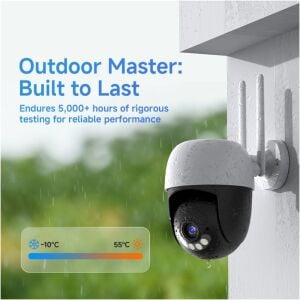 Vstarcam CS613-Y 4 PTZ Kameralı Lcd Ekranlı Sesli Kablosuz Wifi Kamera Seti