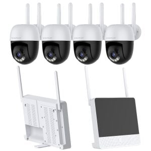 Vstarcam CS613-Y 4 PTZ Kameralı Lcd Ekranlı Sesli Kablosuz Wifi Kamera Seti