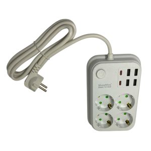 ShowMax SH-4629 2Mt 4xUSB 4lü Termal Akım Korumalı Priz 10A 2500W