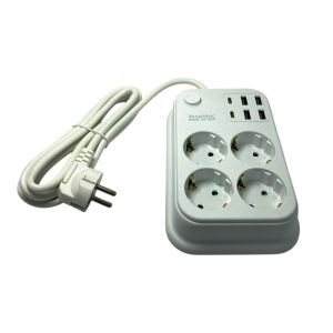 ShowMax SH-4629 2Mt 4xUSB 4lü Termal Akım Korumalı Priz 10A 2500W