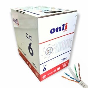 Onli 305Mt 23AWG UTP CAT6 Network Kablosu Gri Yerli Üretim