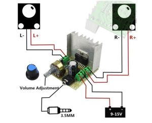 electroon TDA7297 2x15W Çift Kanal Amfi Devresi