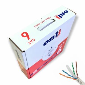 Onli 23AWG UTP CAT6 Network Kablosu Gri 100Mt Yerli Üretim