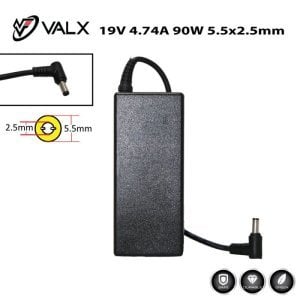 DELL Uyumlu Notebook Adaptör 19V 4.74A 5.5x2.5mm Jak Fişli