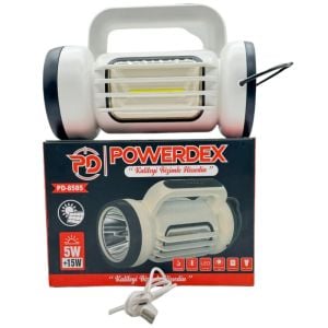 Powerdex PD-8585 Çift Işıklı Solar Şarjlı El Feneri ve Kamp Lambası