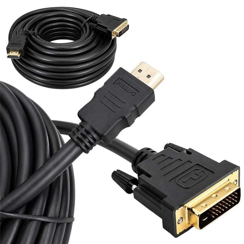 PHILIPS SWV7436/93 HDMI to DVI 24+1 Görüntü Kablosu - 15Metre