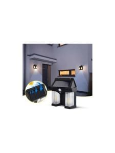WellHise CL-228 Solar Enerjili Hareket Sensörlü Şarjlı Duvar Tipi Led Aplik