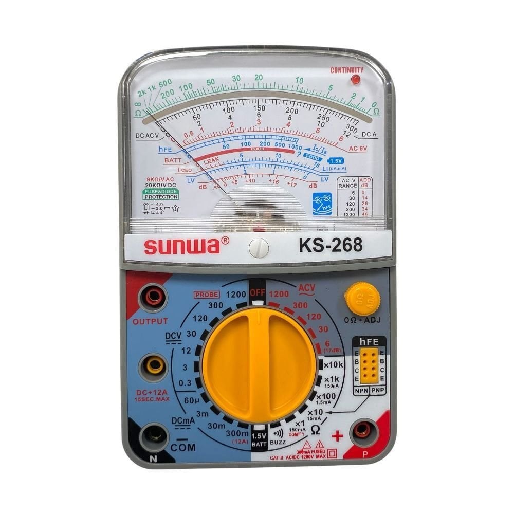 SUNWA KS-268 Analog Ölçü Aleti Mulltimetre