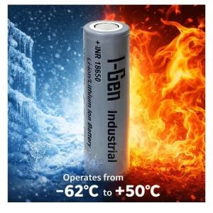 I-Gen Industrial 18650 3.7V 3200Mah 10A Li-Ion Şarjlı Pil Başlıksız - 1Adet