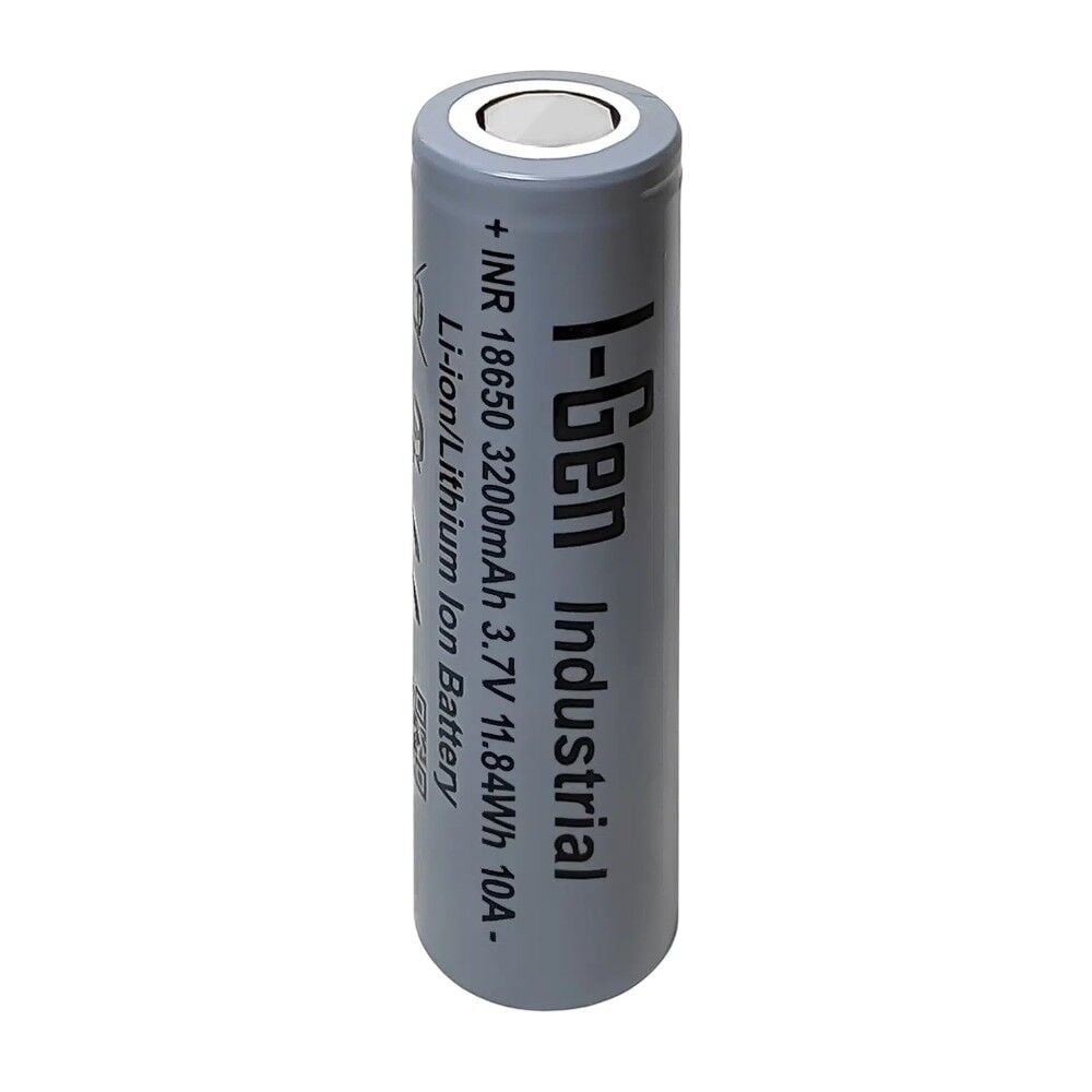 I-Gen Industrial 18650 3.7V 3200Mah 10A Li-Ion Şarjlı Pil Başlıksız - 1Adet