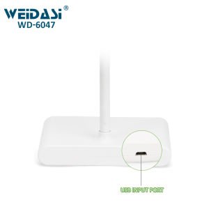 WellHise Weidasi WD-6047 Şarjlı Dimmerli Led Ayarlanabilir Masa Lambası