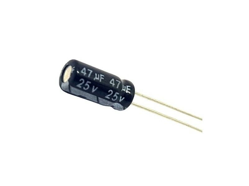 47Mf 25V Elektrolitik Kondansatör