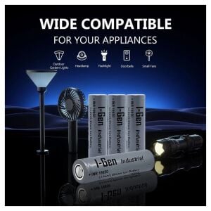 I-Gen Industrial 18650 3.7V 2500Mah 12C Li-Ion Şarjlı Pil Başlıksız -1Adet