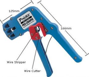 Proskit 8PK-376FN Kablo Sıkma Pensesi RJ-45/RJ-11/RJ-12/RJ-22 4P/6P/8P