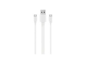 S-link SMG-328 2xMicro USB 1mt Beyaz Şarj Kablosu