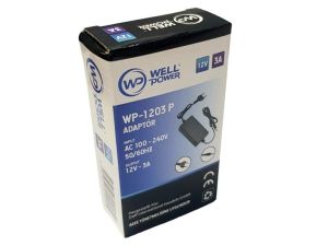 WellPower 12Volt 3Amper Plastik Kasa Adaptör Universal 5 Uçlu