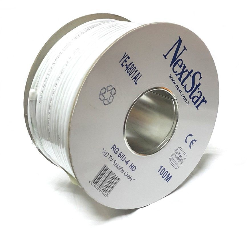 NextStar YE-4801AL RG6U4 Anten Kablosu 100Metre