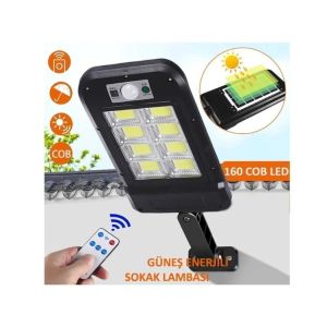 WellHise 1200-2 Solar Kumandalı Çift Pilli Ledli Sokak Bahçe Lambası