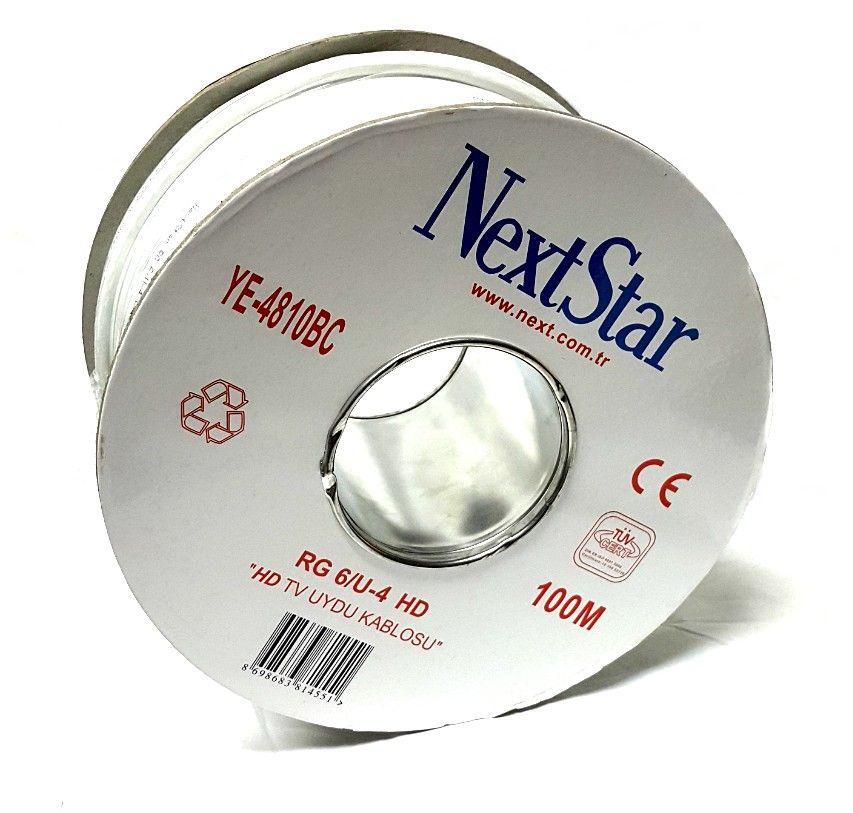 NextStar YE-4810BC RG6U4 Anten Kablosu 100Metre