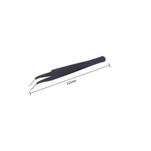 WellHise ST-15 AntiStatik Eğri Uç Tweezers Cımbız