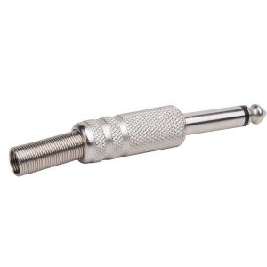 electroon 6.3mm Mono Metal Gitar Jak Erkek - 1Adet