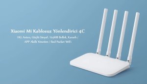 Xiaomi Mi Router 4C 300Mbps 2.4GHz Kablosuz 4 Antenli