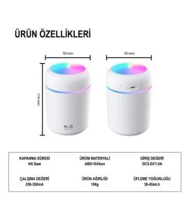 Powermaster H2o Ultrasonik Hava Nemlendirici Buhar Makinesi Ve Aroma Difüzörü