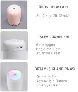 Powermaster H2o Ultrasonik Hava Nemlendirici Buhar Makinesi Ve Aroma Difüzörü