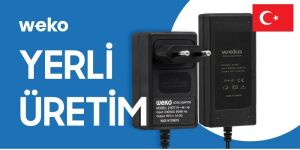 Weko 20Volt 1Amper 5.5x2.5mm Priz Tipi Adaptör