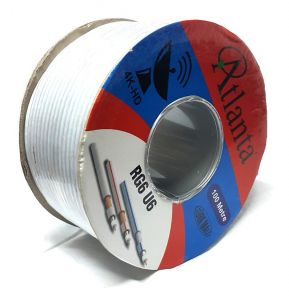 ATLANTA RG6U6 Anten Kablosu 100Metre Beyaz