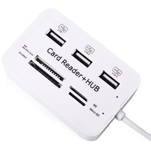 Powermaster 3Port 2.0 Usb Çoklayıcı Hub + 4 Slot Kart Okuyucu PM-6052