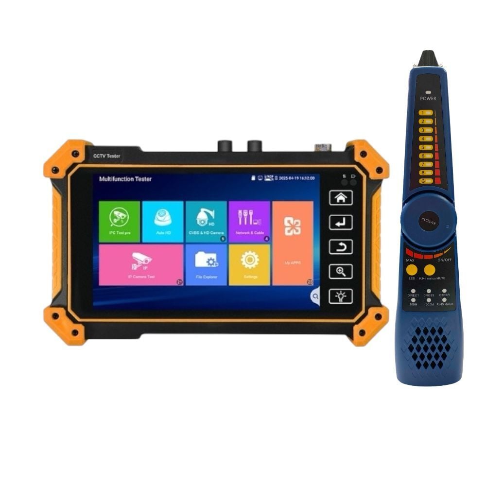 Nova NVC-IPCV58C IP-HDTVI-CVI-AHD-OPM-VFL Fiber CCTV Kamera Test Cihazı + WB
