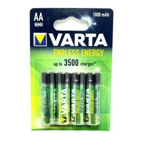 VARTA Endless Energy 1000mA NiMH Şarjlı Kalem Pil 4xAA