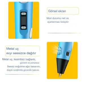 electroon Dijital Ekranlı Akıllı 3D Baskı Kalemi