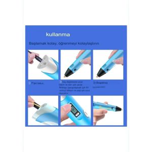 electroon Dijital Ekranlı Akıllı 3D Baskı Kalemi