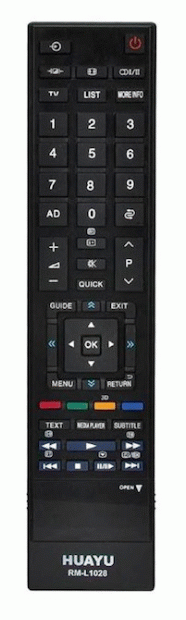 TOSHIBA 3D-LED TV Kumandası RM-L1028