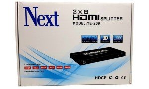 Next YE-209 2x8 HDMI Switch-Splitter Full HD 4K