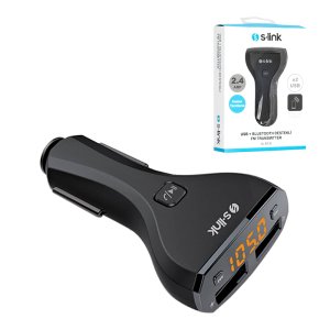 S-link SL-BT30 MP3 USB - Bluetooth Destekli 2 USB Li Transmitter