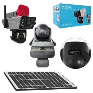 Avenir AV-S427 360° Güneş Panelli 4G Sim Kartlı Solar PTZ 6MP Çift Kamera