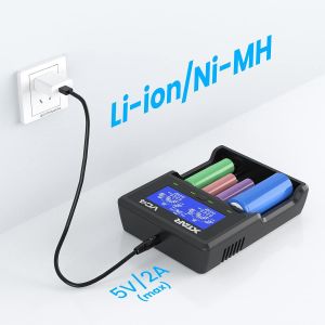 Xtar VC4 Universal Li-ion/Ni-Mh/Ni-Cd Pil Şarj Cihazı 4Lü