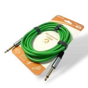 FULLY 3Metre 6.3mm Erkek-Erkek Mono Gitar Kablo - Yeşil