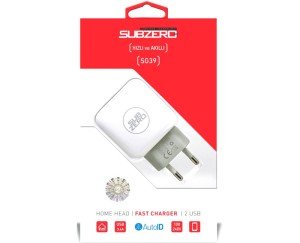 SubZero SG39 5V 3.4A 2xUSB Akıllı Şarj Adaptörü
