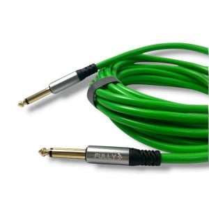 FULLY 5Metre 6.3mm Erkek-Erkek Mono Gitar Kablo - Yeşil