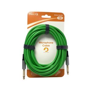FULLY 5Metre 6.3mm Erkek-Erkek Mono Gitar Kablo - Yeşil
