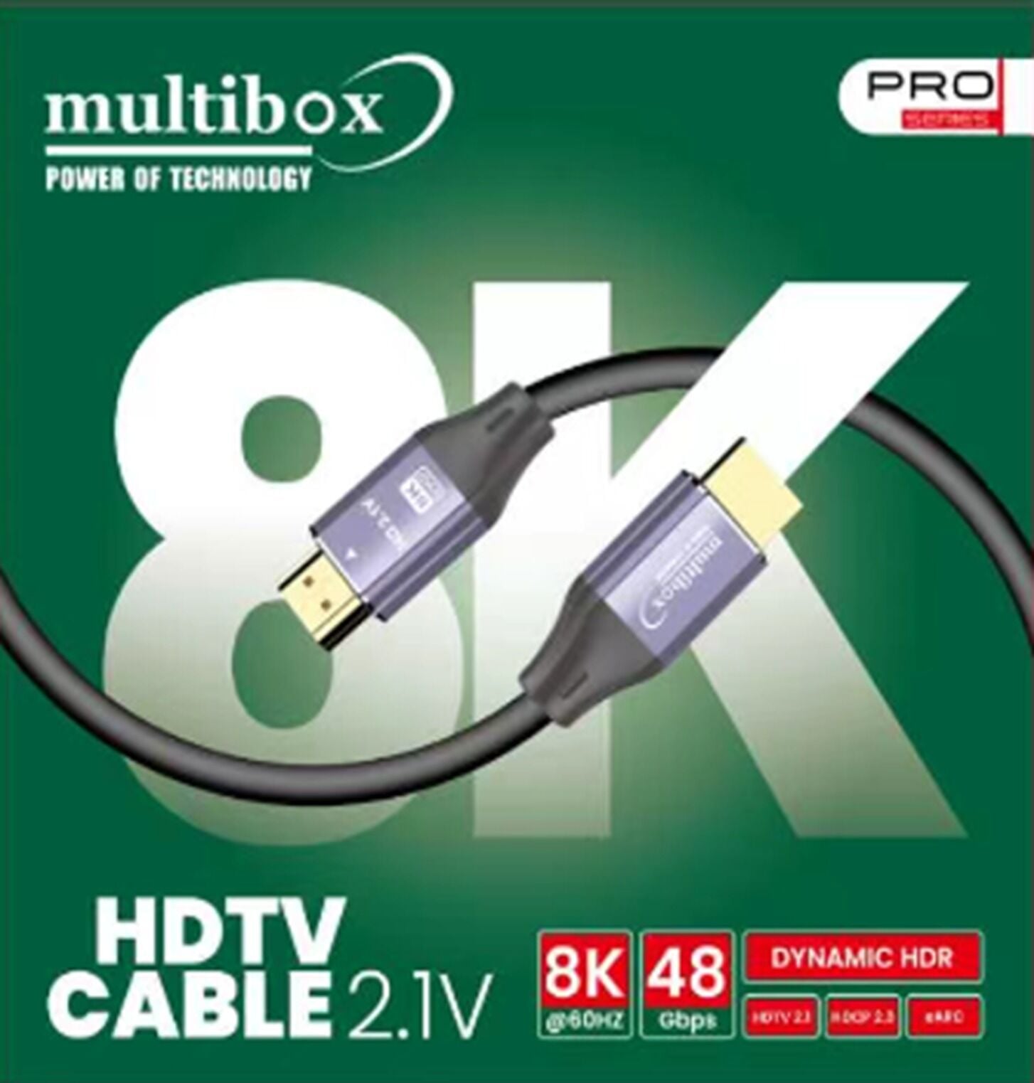 Multibox 8K v2.1 HDMI Kablo  60Hz - 40Metre