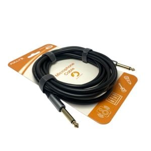 FULLY 3Metre 6.3mm Erkek-Erkek Mono Gitar Kablo - Siyah