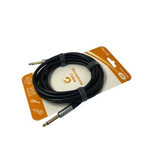 FULLY 3Metre 6.3mm Erkek-Erkek Mono Gitar Kablo - Siyah