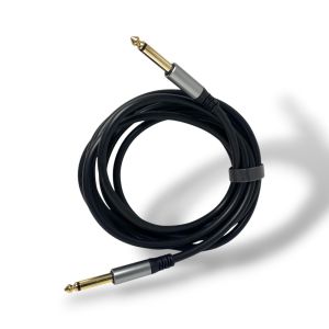 FULLY 5Metre 6.3mm Erkek-Erkek Mono Gitar Kablo - Siyah